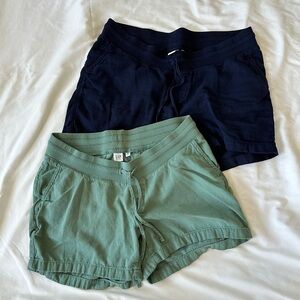 Gap Maternity Linen-Cotton Pull On Shorts - M